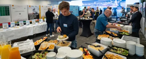 Een uitgebreide lunchbuffet