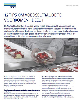 12 tips om voedselfraude te voorkomen (deel 1) 