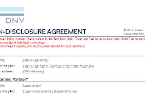 DNV Netherlands B.V. - Non-disclosure agreement (2021)