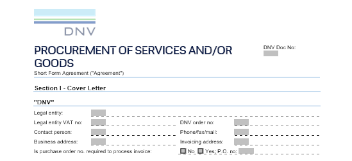 DNV Netherlands B.V. - General conditions for procurement of services and goods (2021)