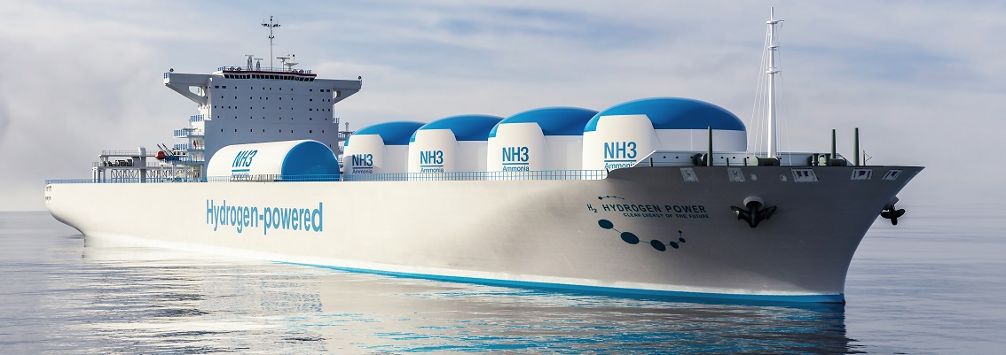 Hydrogen powered ship