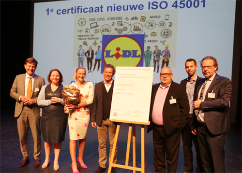 Eerste ISO 45001-certificaat uitgereikt aan Lidl door DNV GL