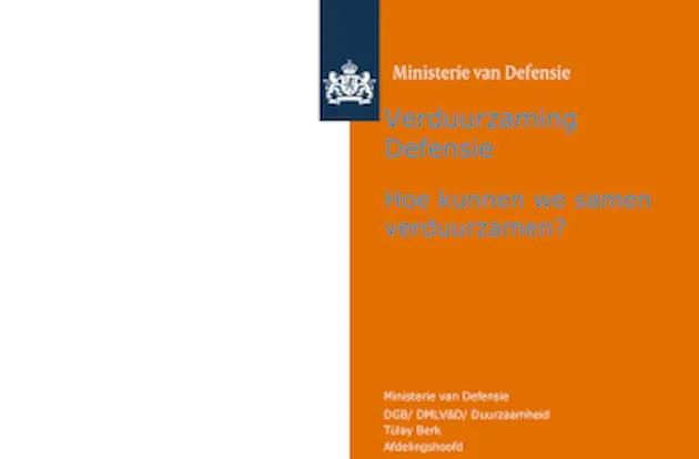 Presentatie Ministerie van Defensie door Tülay Berk